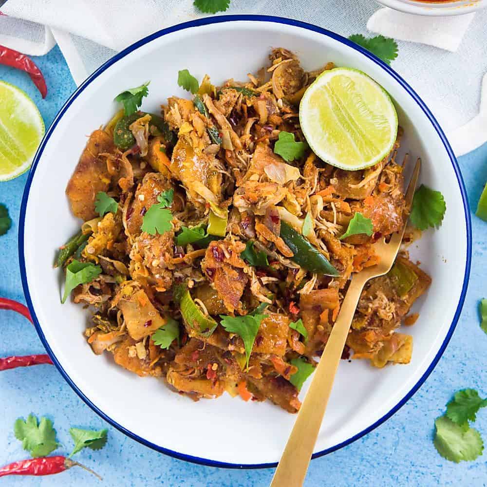 Kottu Roti sri-lankais – spécialité Ceylon Café